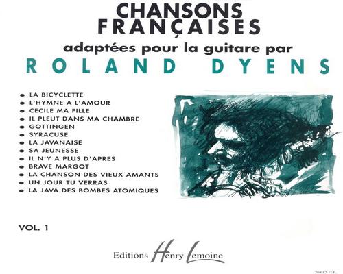 un Livre De Tablatures Guitare "Chansons Françaises Volume 1"