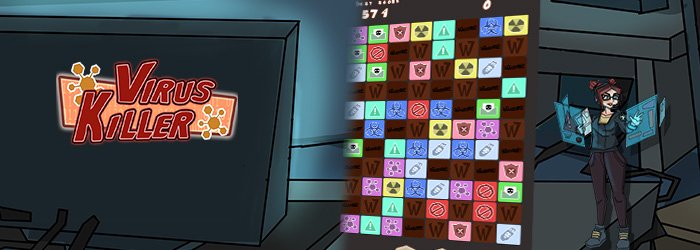 Nelly has to deal with particularly intrusive viruses! Connect the elements together for this exciting puzzle game!