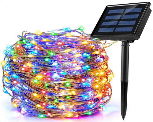 une Guirlande Ankway Guirlande Lumineuse Solaire Extérieur