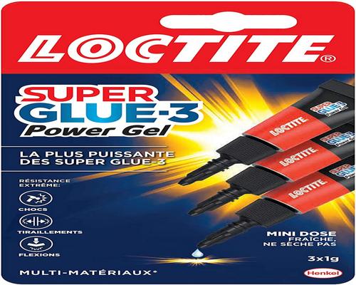 une Colle Loctite 1858125 Superglue 3 Gel Power Flex