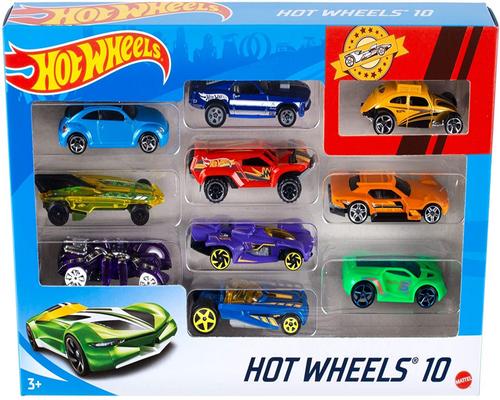 un Circuit Hot Wheels Coffret 10 Véhicules