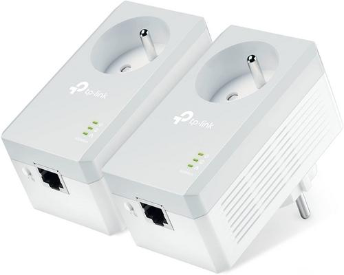 une Prise Cpl Tp-Link 600 Mbps Avec Prise Intégrée Et Ports Ethernet