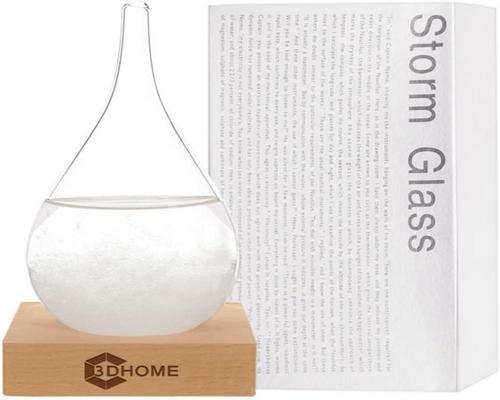 une Station 3Dhome Storm Glass Weather Water Drop Weather Predictor Creative Forecast Nordic Style Decorative Weather Glass