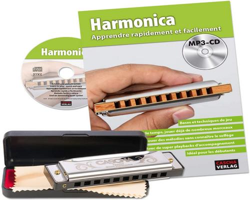un Harmonica Cascha Set Débutant Avec Livre
