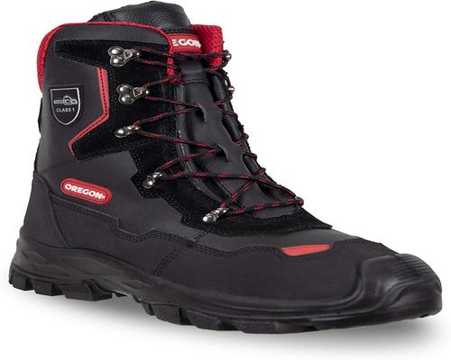 une Chaussure Oregon Yukon De Protection En Cuir Pour Tronçonneuse Classe 1 Avec Embout En Métal