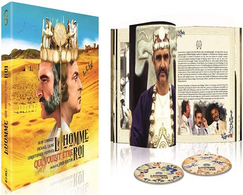 un Film L'Homme Qui Voulut Être Roi [Édition Collector Blu-Ray + Dvd + Livre]