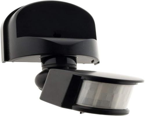 un Luminaire Détecteur De Mouvement Noir