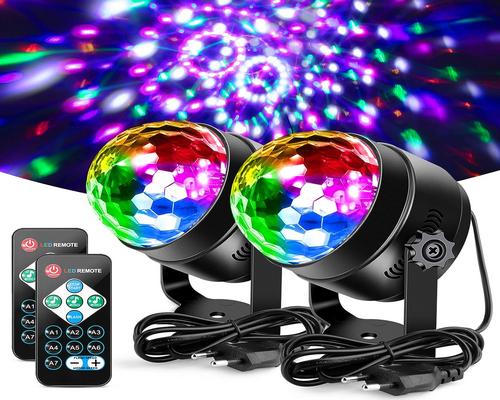 un Pack De 2 Boules Disco À Commande Vocale