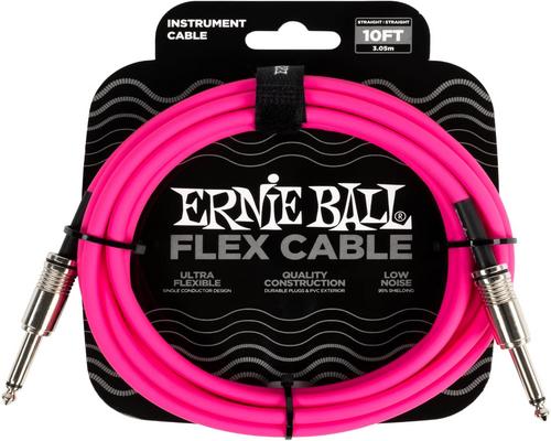un Câble Ernie Ball Flex Rose De 3 M