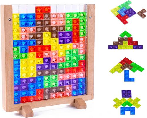 un Puzzle 3D Tetris Acrylique Montessori