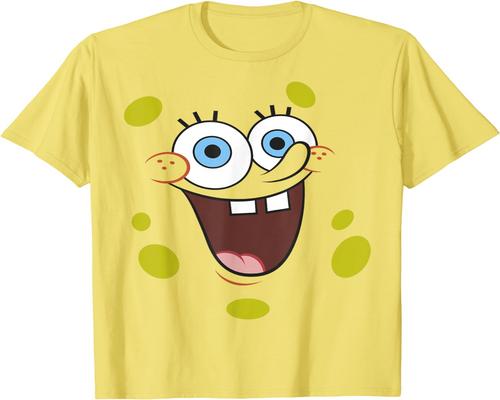 un T-Shirt Spongebob Squarepants Halloween Big Face Costume Tee