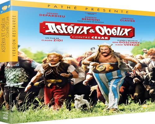 un Coffret Blu-Ray Et Dvd Astérix & Obélix Contre César