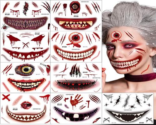 un Ensemble De Tatouages Temporaires Halloween