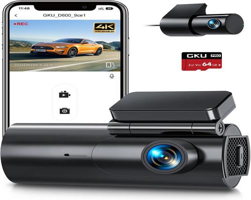une Dashcam Gku 4K/2.5K
