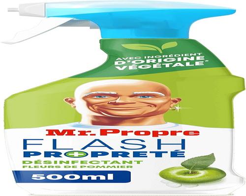 un Spray Désinfectant Nettoyant Multi-Usages Mr. Propre Flash Propreté