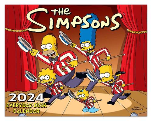 un Calendrier De Bureau The Simpsons 2024