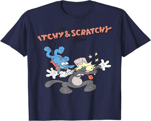 un T-Shirt The Simpsons Itchy & Scratchy