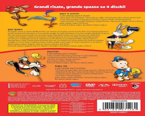 un Coffret Dvd 4 Grandi Cartoni-Monografie Looney Tunes Volume 01