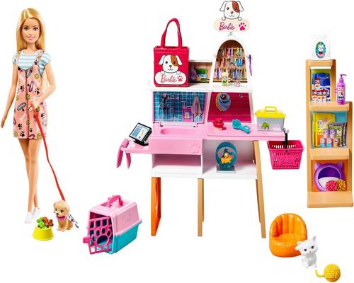 un Jouet Enfant Barbie Mobilier Et Son Animalerie
