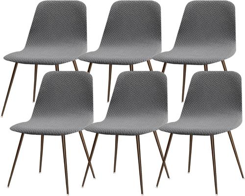 un Lot De 6 Housses De Chaise Scandinaves Extensibles Lydevo