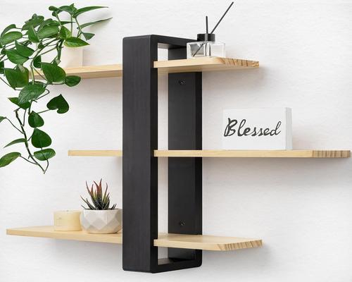 une Grande Étagère Murale Longue En Bois Sumgar