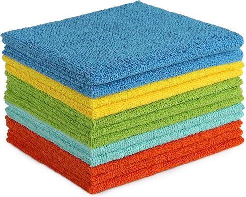 un Lot De 12 Chiffons De Nettoyage En Microfibre Aidea