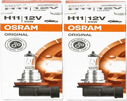 un Lot De 2 Ampoules Halogènes De Voiture Osram 64211 H11 55W