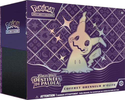 un Ensemble De Pokémon Jcc Coffret Dresseur D’Élite Écarlate Et Violet