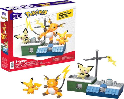 un Ensemble De Mega Pokémon Coffret De Construction Évolution Pikachu