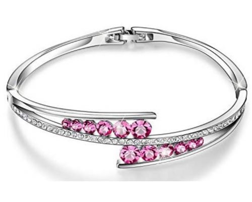 Un Bracelet avec Crystal Swarovski Rose