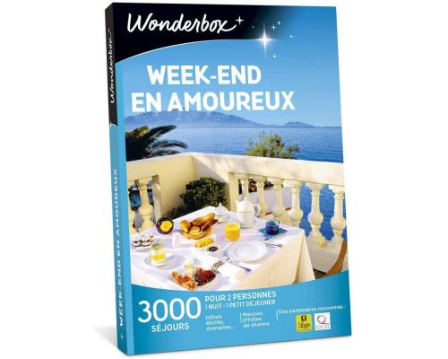 Un Coffret Wonderbox WEEK-END EN AMOUREUX 