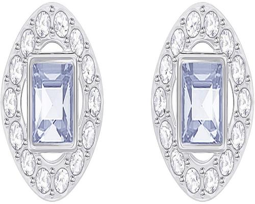 A Pair Of Swarovski Angelic Square Earrings