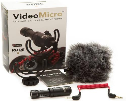 un micrófono compacto de cámara de video Rode