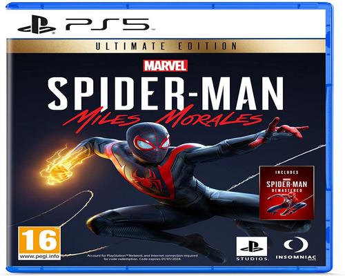 игра Sony, Marvel&#39;S Spider-Man: Miles Morales на Ps5, Приключенческий боевик, Ultimate Edition, Физическая версия, На французском языке, 1 игрок