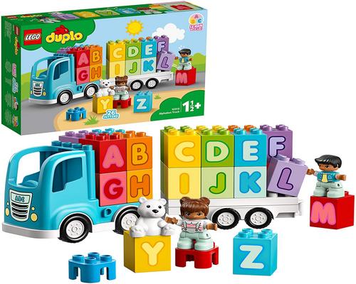 Un juego de Lego Duplo The Letter Truck, S Letter Learning Bricks