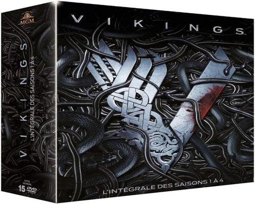 una serie completa de vikingos de las temporadas 1 a 4