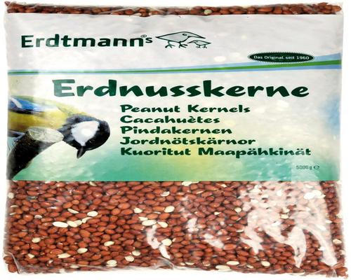 en pakke med Erdtmanns Birds Peanuts Frø 5 Kg