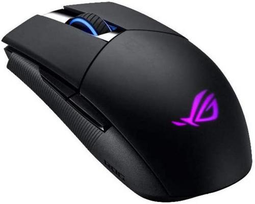 a Set Of Accessory Asus Optical Gaming Mouse - Rog Strix Impact Ii | Wireless Gaming Mouse With 16,000 Dpi | 5 Programmable Buttons, Rgb Lighting, 2.4 Ghz, Long Battery 