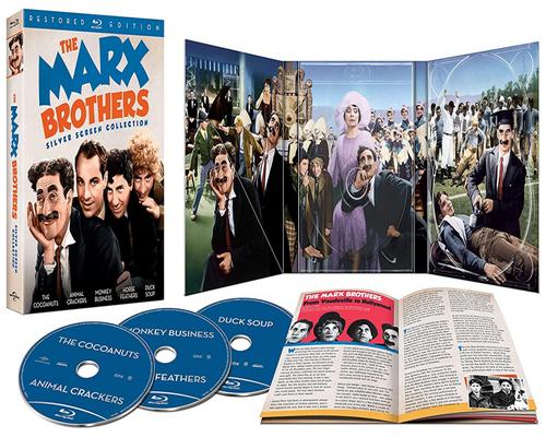 a Movie The Marx Brothers Silver Screen Collection (The Cocoanuts / Animal Crackers / Monkey Business / Horse Feathers / Duck Soup) [Blu-Ray]