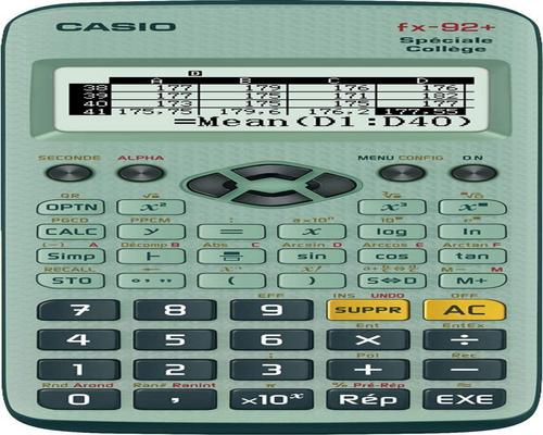 una calcolatrice Casio Fx-92 +