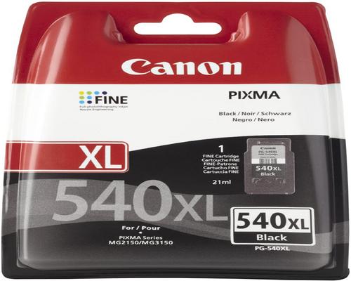 una cartuccia nera Canon Pg-540Xl