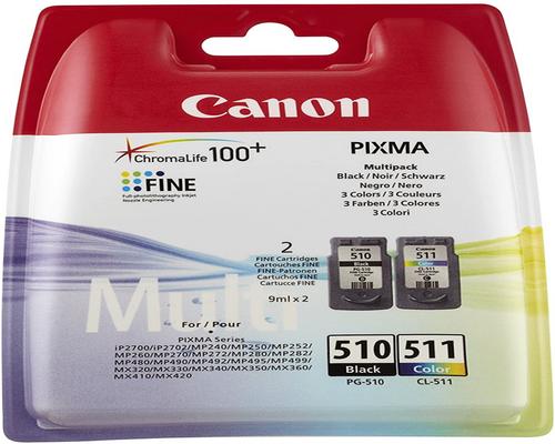 a Canon Pg-510 / Cl-511 Multipack Negro + Cartucho de color