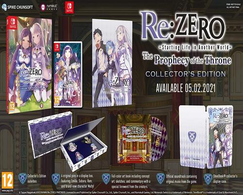 a Re: Zero Game - The Prophecy Of The Throne Limited Edition (Switch)