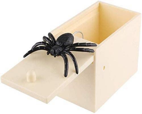 un relleno de caja sorpresa de araña