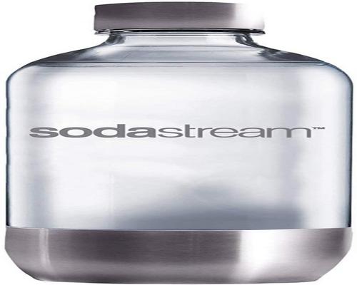 un contenitore per bottiglie con base in metallo Sodastream