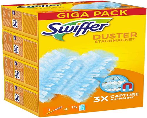 un kit de captura y retención de polvo Swiffer Duster