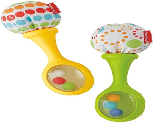 a Fisher-Price Rattle My First Musical Maracas
