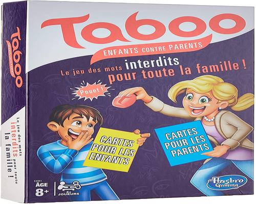 Ein Hasbro Tabu Kinder gegen Eltern Spiel