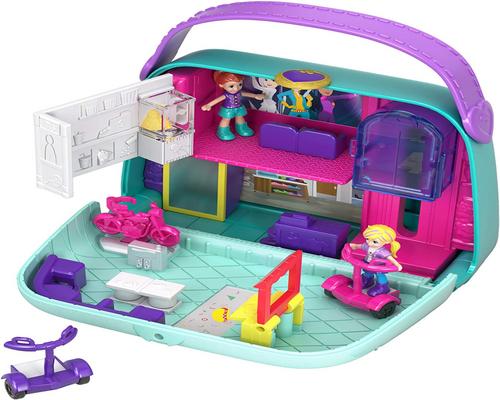 a Polly Pocket Accessory Gcj86 Universe Box The Shopping Bag With 2Mini-Figures And