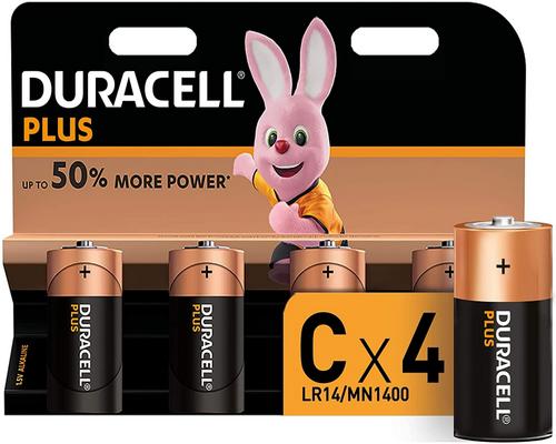 eine Duracell Plus Batterie